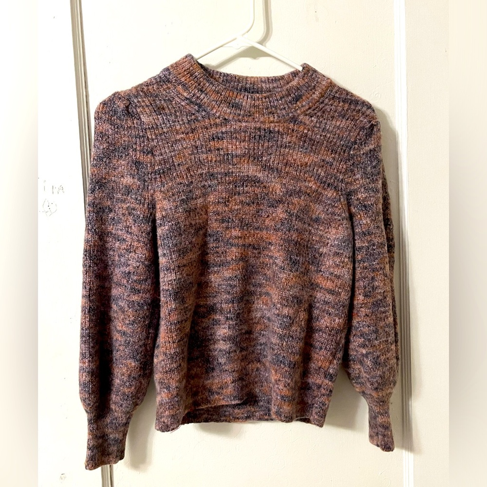 Madewell sweater, purple/pink/brown, size xs
